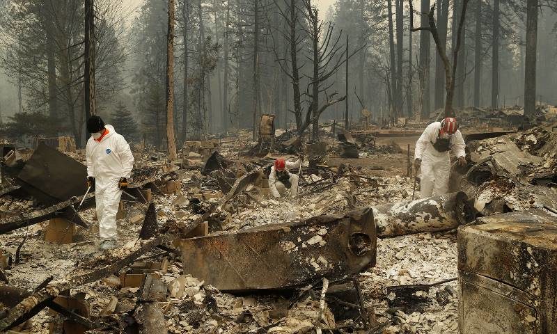 Camp Woolsey fires california paradise