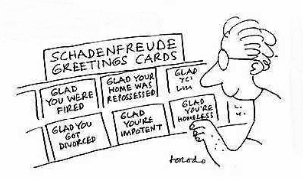 Schadenfreude cartoon