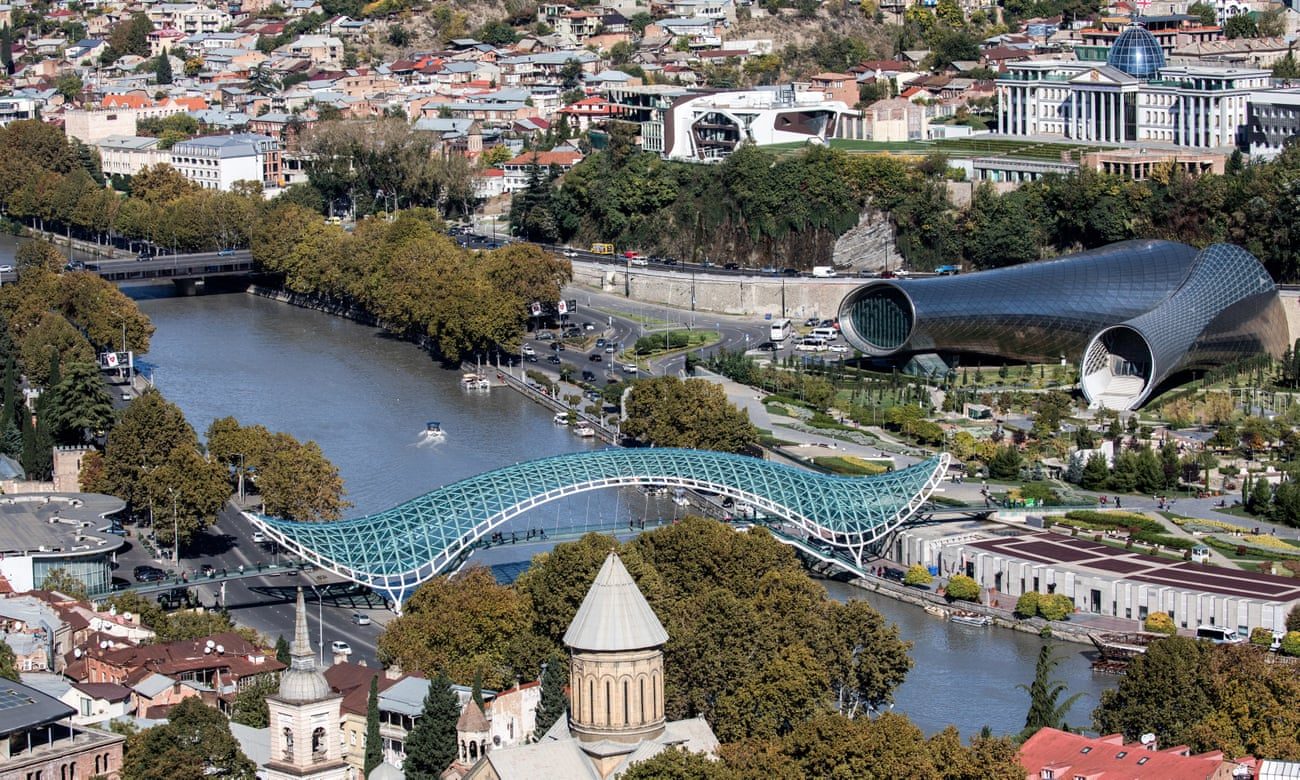The Bridge of Peace tbilisi georgia