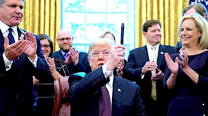 Trump and pen
