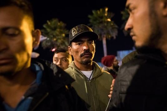 Click to enlarge migrant confrontation
