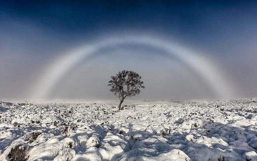 Click to enlarge FOG BOW on Rannoch Moor