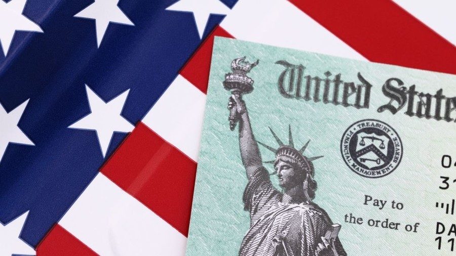 US flag and Treasury