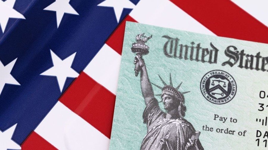 Click to enlarge US flag and Treasury