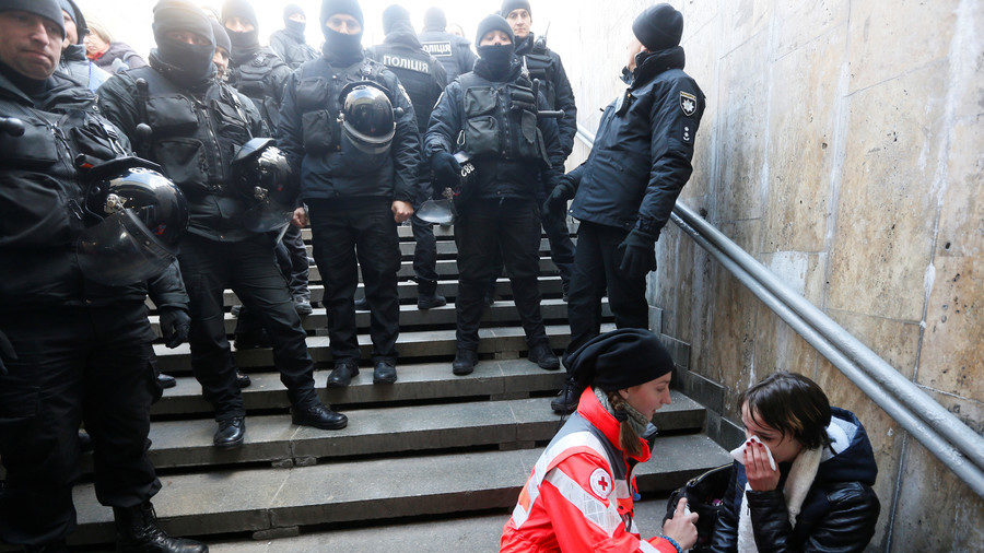 LGBT rally Ukraine pepper spray