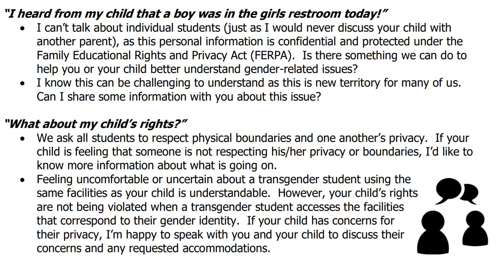 Click to enlarge gender inclusive talking points