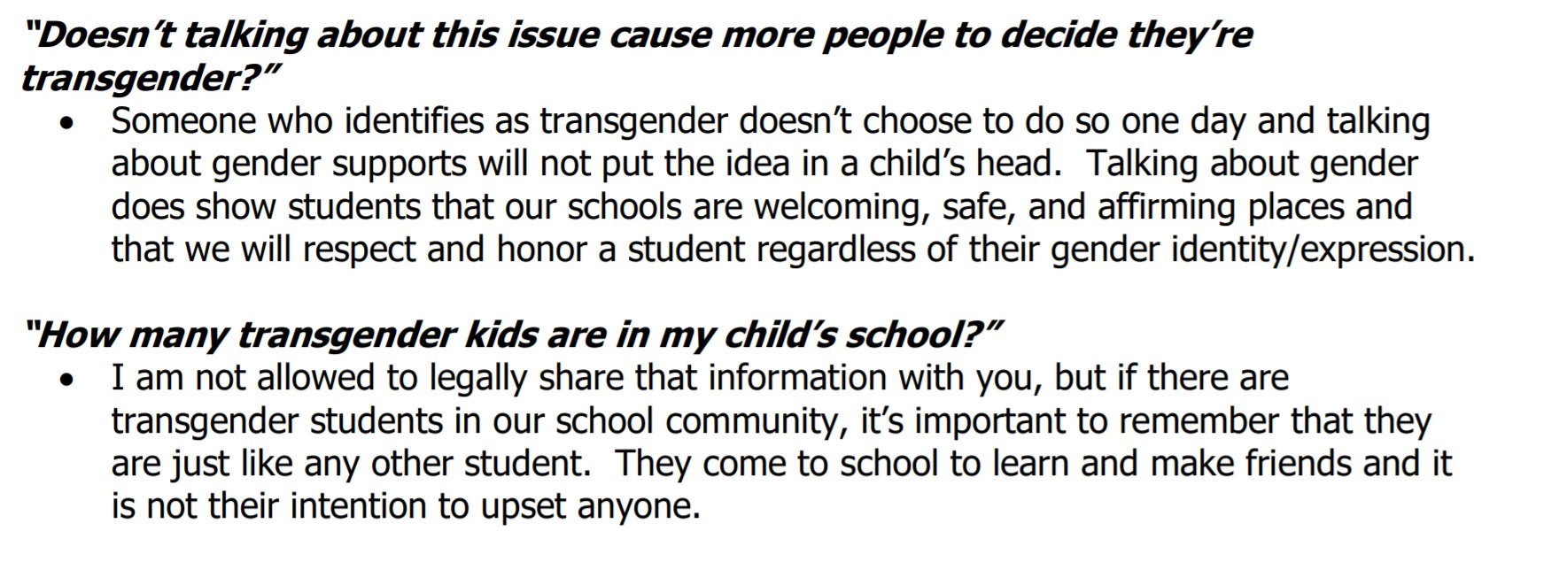 Click to enlarge gender inclusive talking points