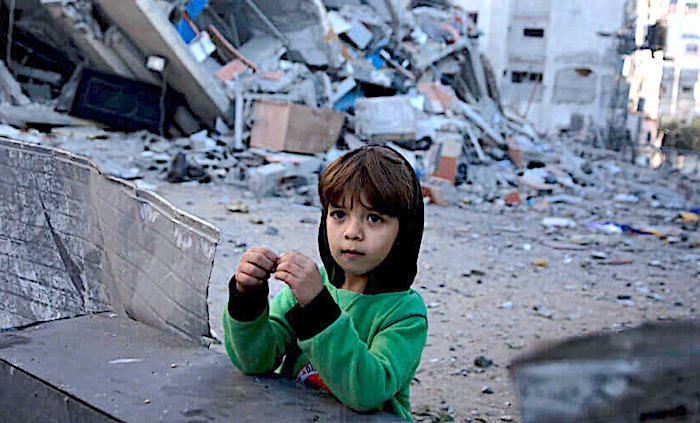 Click to enlarge Palestinian boy