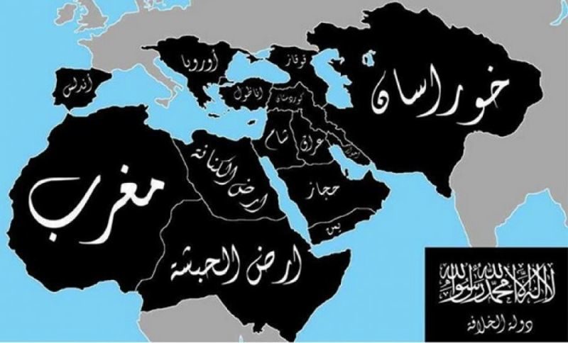 Click to enlarge ISIS caliphate