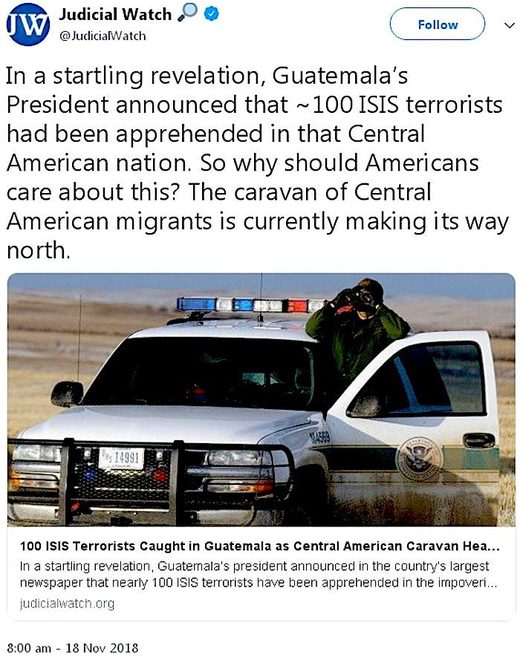 tweet 1 Judicial Watch