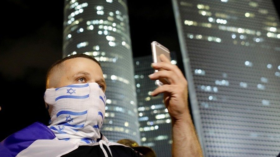 Israelis in Tel Aviv protest