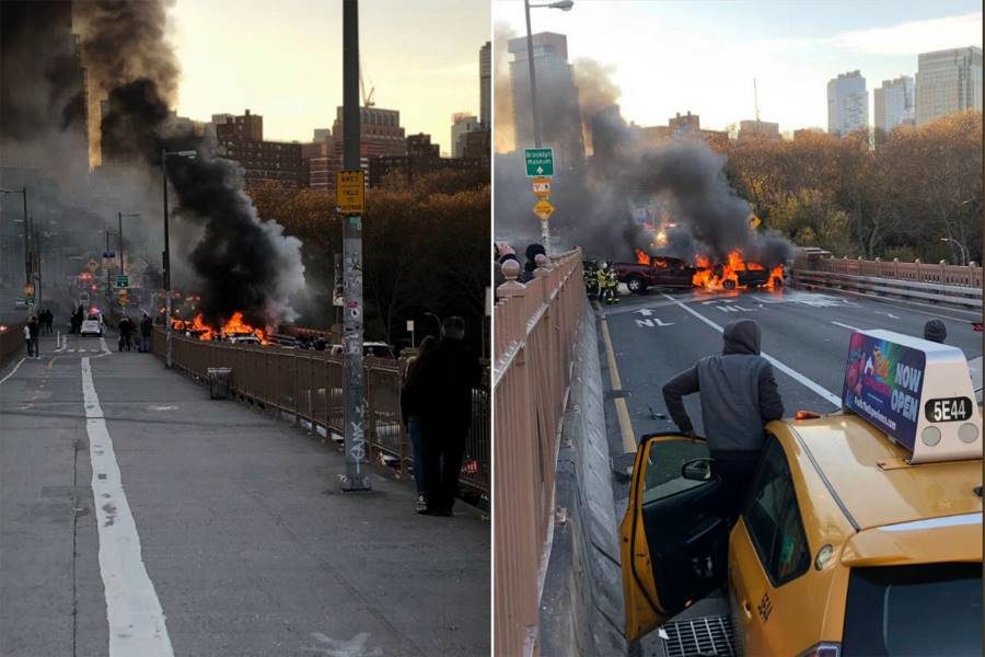 Brooklyn bridge crash
