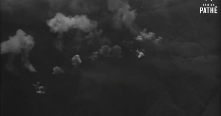 Click to enlarge British bombing