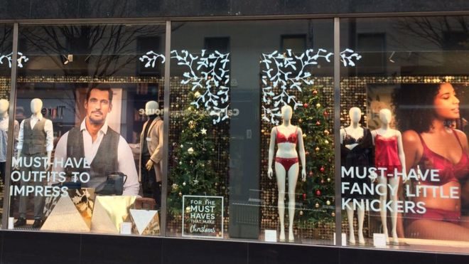 Marks & Spencer window display