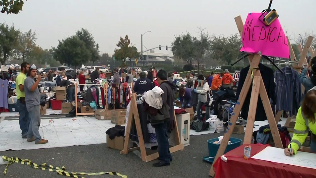 camp fire evacuees