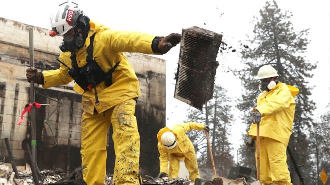 Paradise recovery efforts
