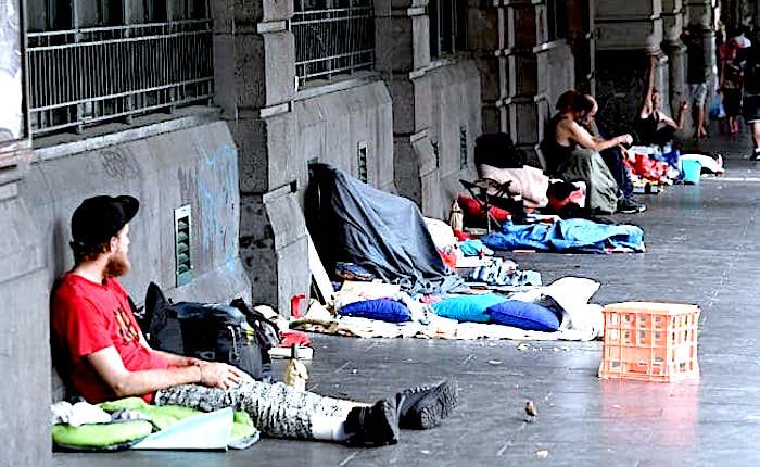 homeless people