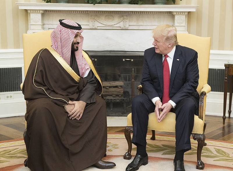 Click to enlarge Trump bin Salman