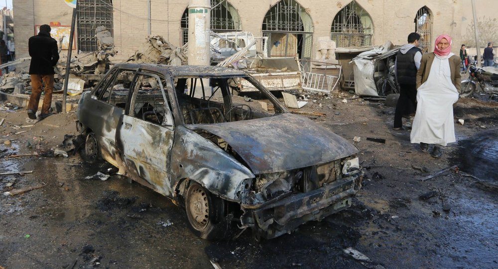 Syria burnt car