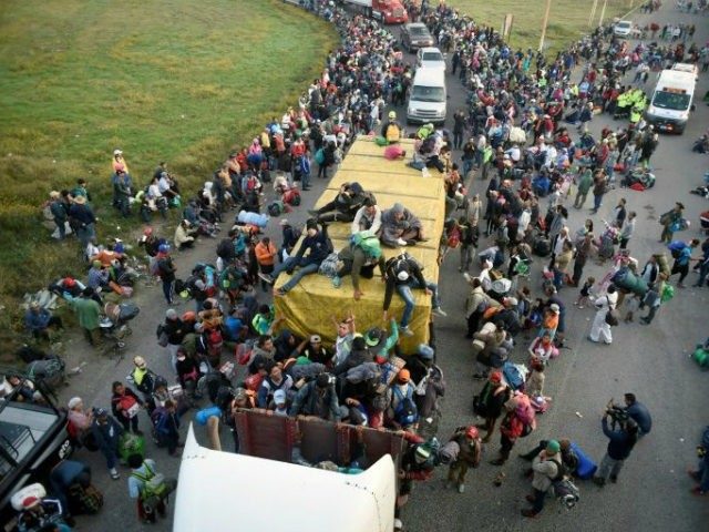 Click to enlarge Central american Migrant caravan