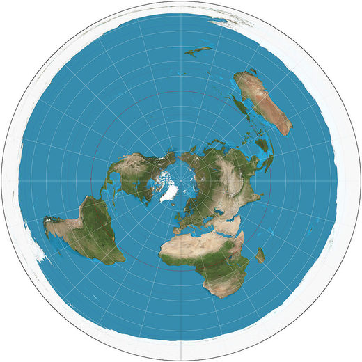 Arctic  and north pole region map