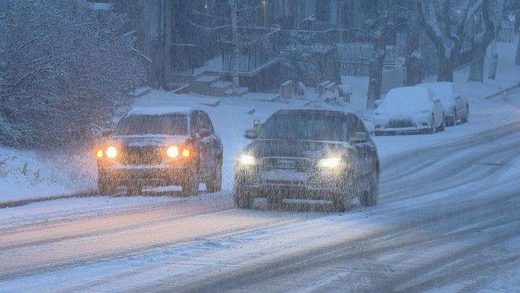 Snow blanketed Calgary