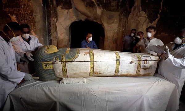 Click to enlarge Egyptian sarcophagus