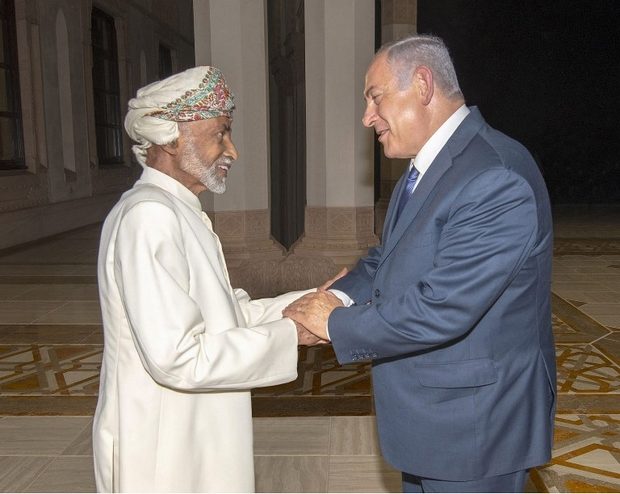 Click to enlarge Sultan Qaboos Netanyahu