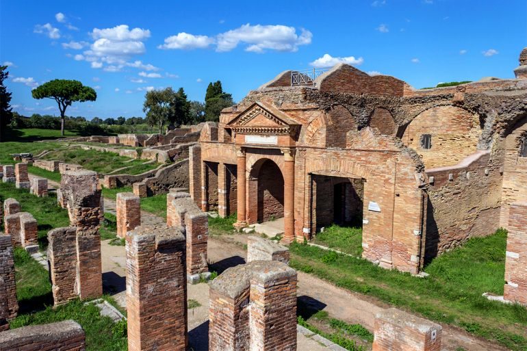 Click to enlarge Ostia Antica ruins