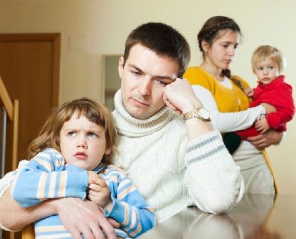 sad family