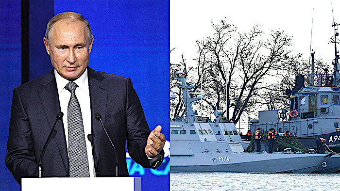 Putin, Ukraine boat