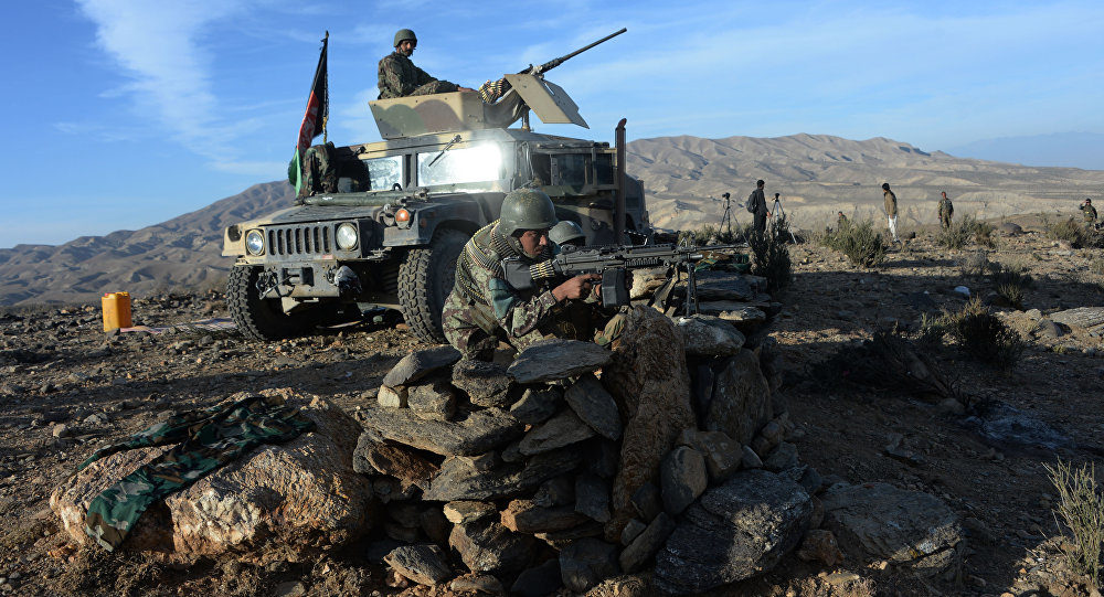 Afghan troops