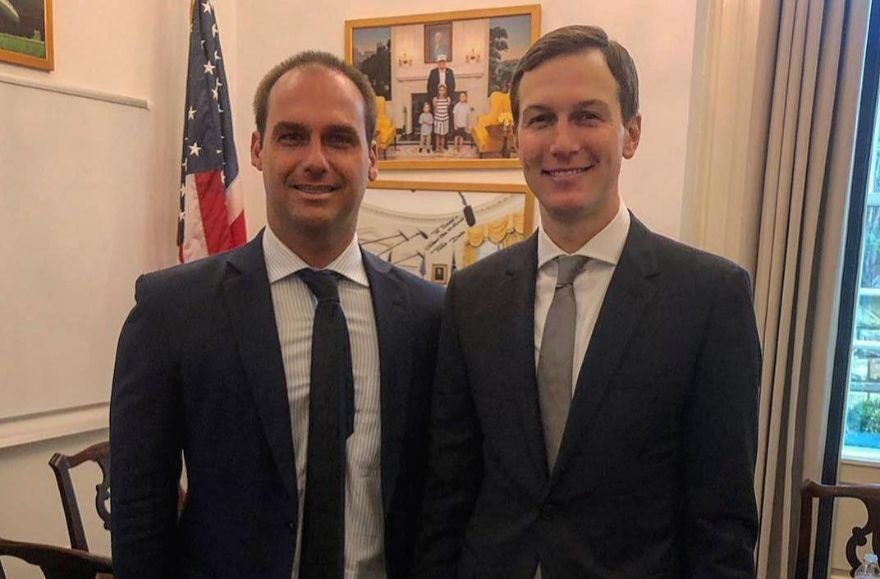 Click to enlarge Eduardo Bolsonaro Jared Kushner