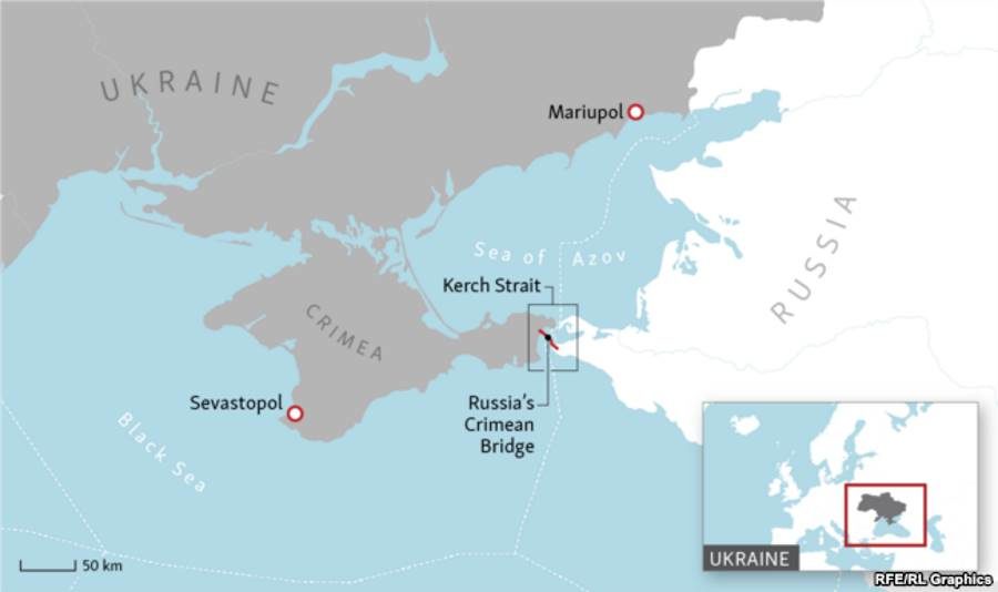 Kerch strait Russia bridge
