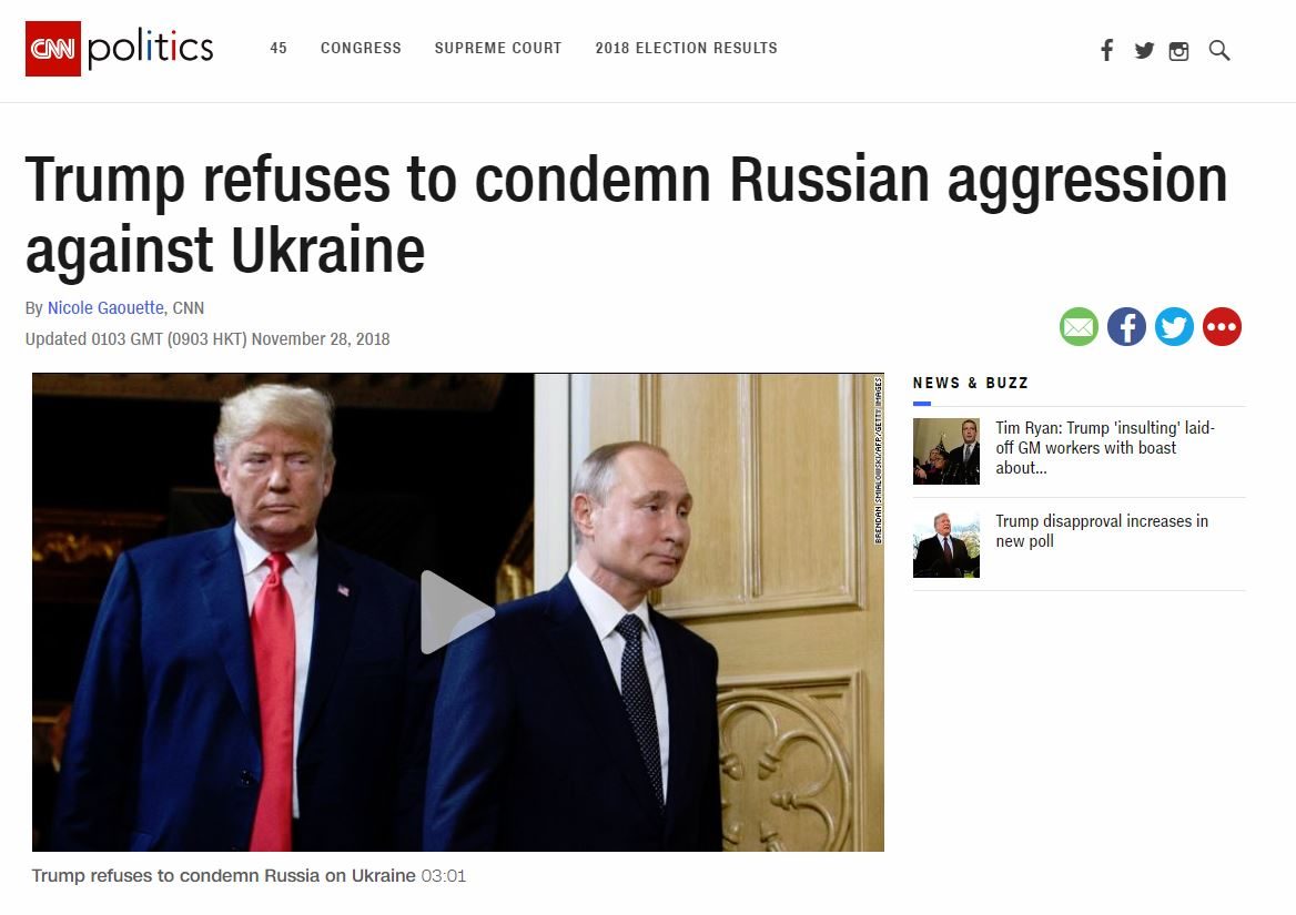 CNN Trump kerch strait russia