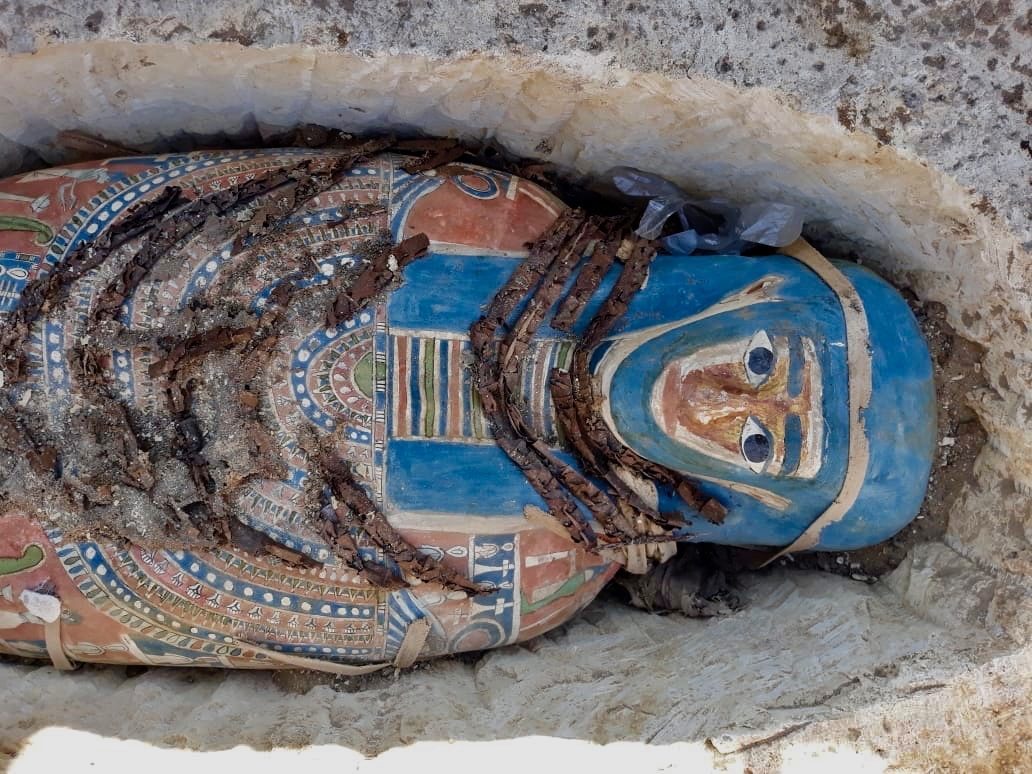 Eight Colorful Mummies Discovered Near The White Pyramid At Dahshur Egypt Secret History