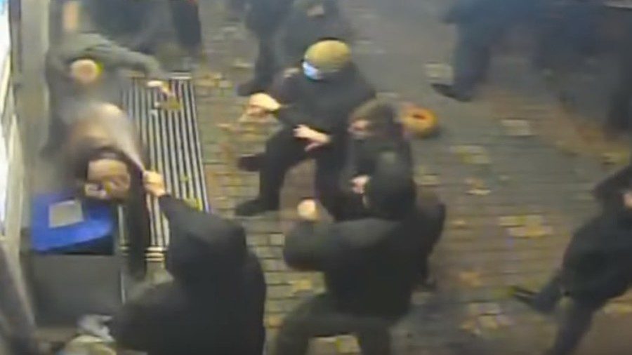 CCTV footage of the attack in Odessa