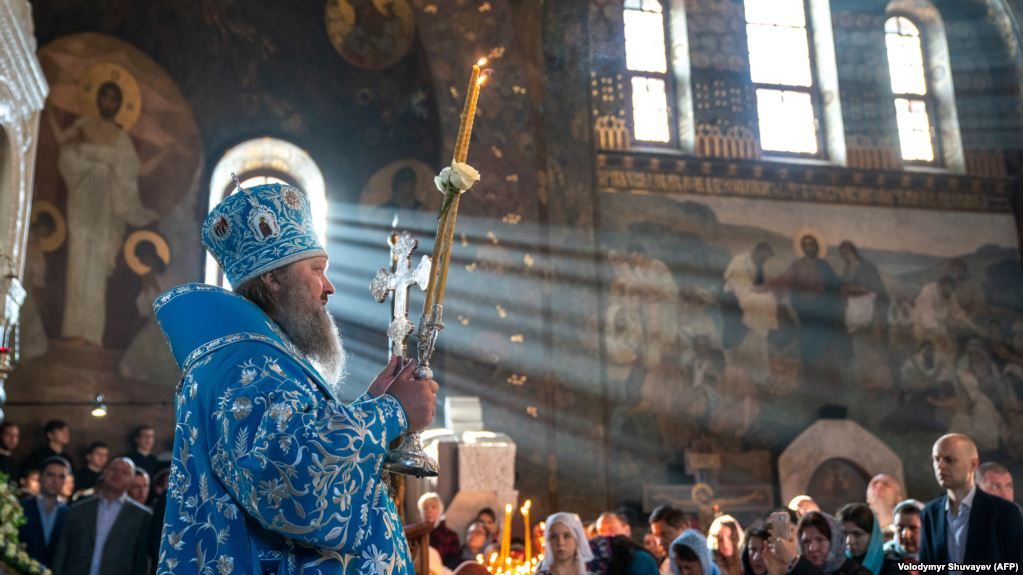 Father Pavlo leads the Pechersk Monastery in Kyiv