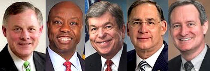 Click to enlarge 5 senators