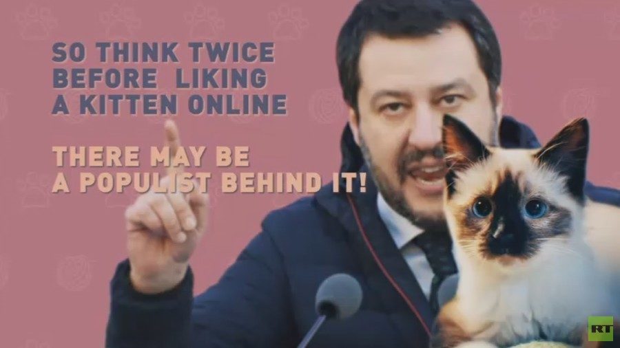 Salvini and cat