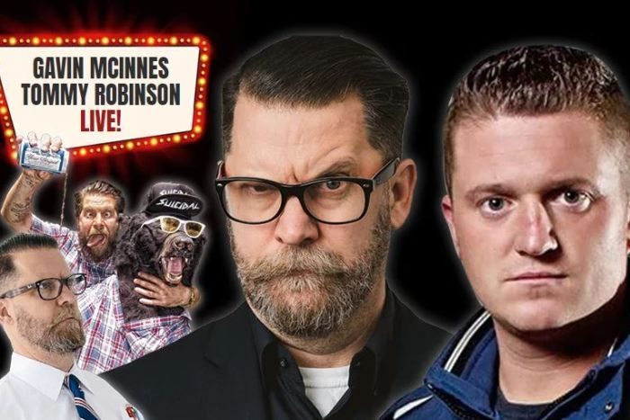 Click to enlarge The Deplorables, Gavin McInnes & Tommy Robinson