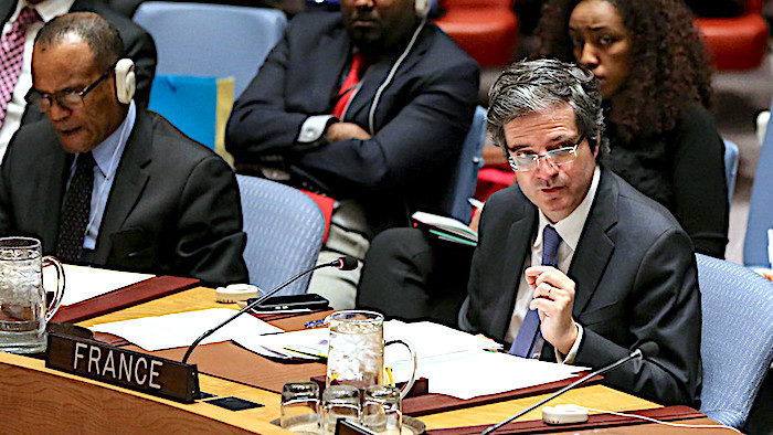 French envoy Francois Delattre UNSC