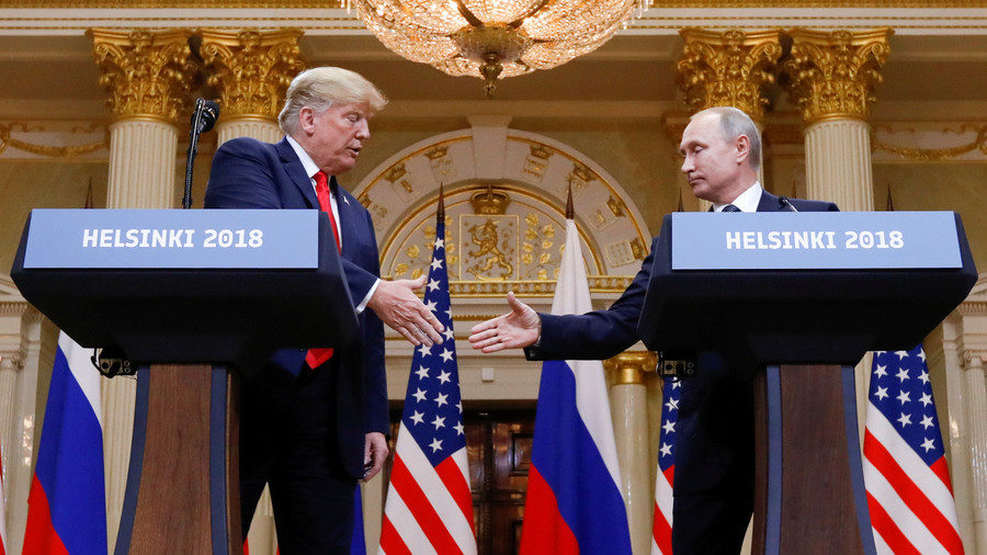 Donald Trump Putin handshake