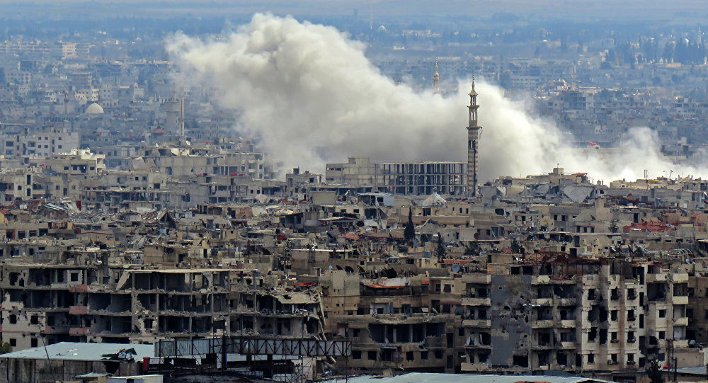 Click to enlarge Chemical attack in Aleppo, Syria