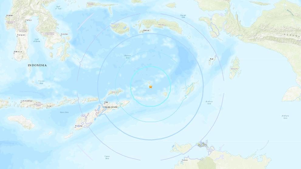 earthquake indonesia Tiakur 603