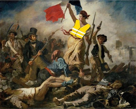 Click to enlarge Marianne, gilets jaunes