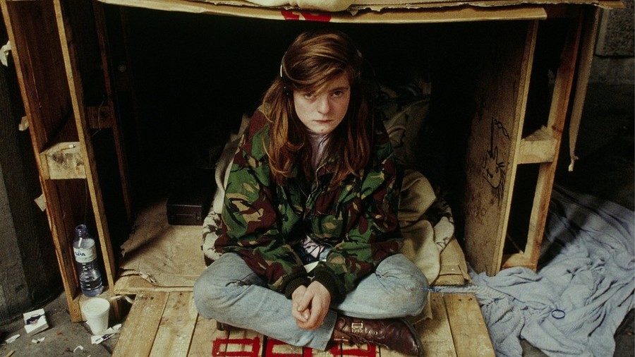 Click to enlarge homeless girl