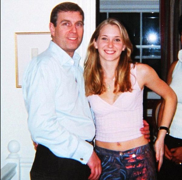 Click to enlarge Prince Andrew poses with Virginia Roberts