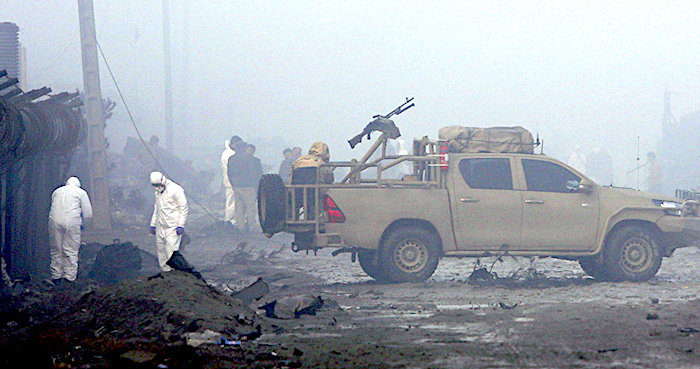 Click to enlarge Bomb attack
