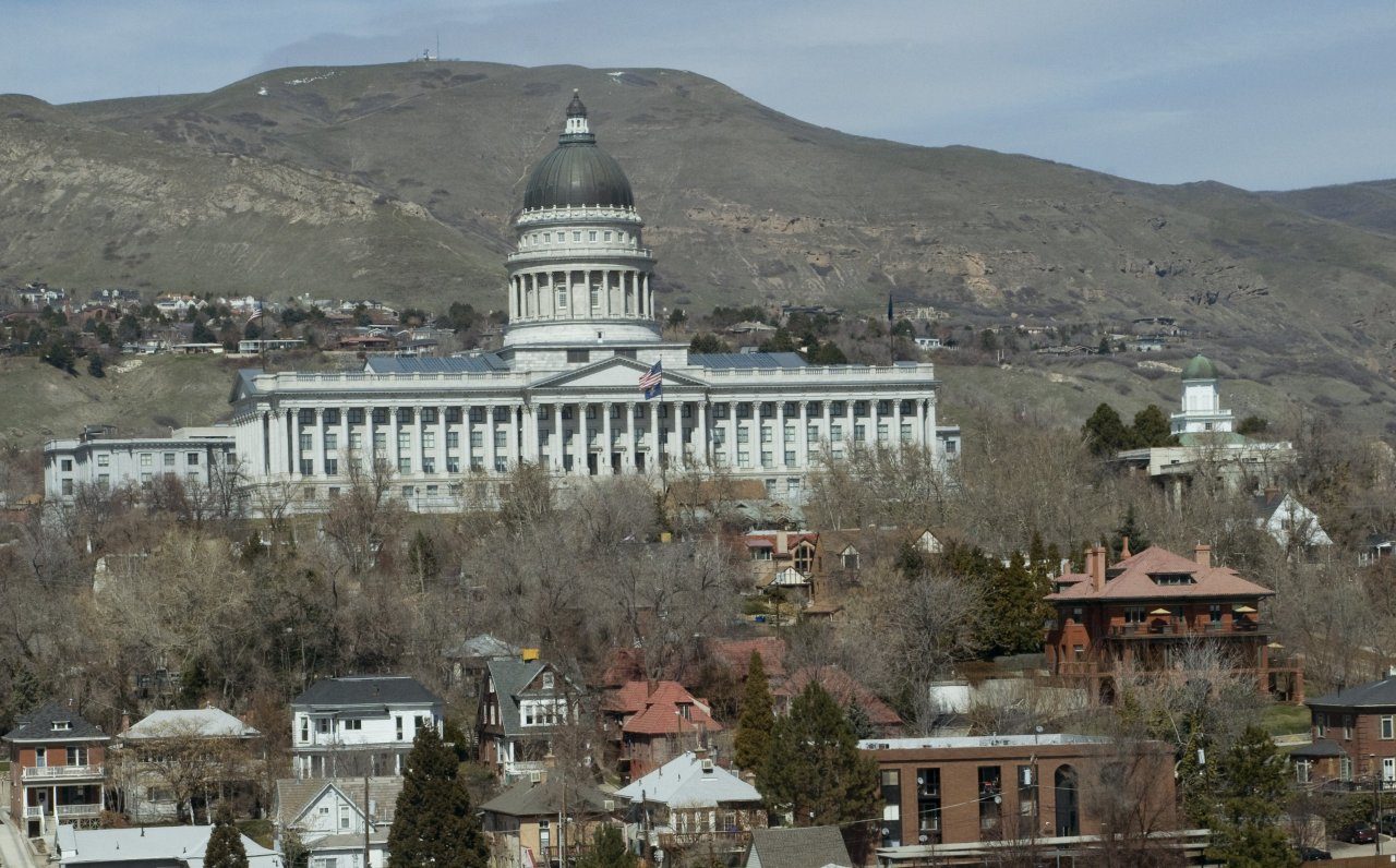 UTAH STATE CAPITOL, SALT LAKE CITY.